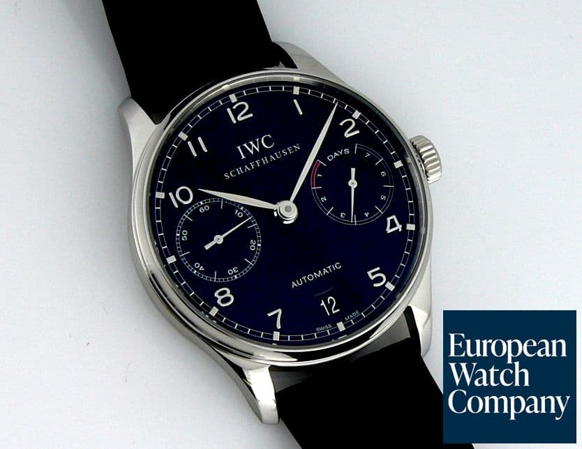 Image of IWC Portugieser 5001 7 Days Steel Black