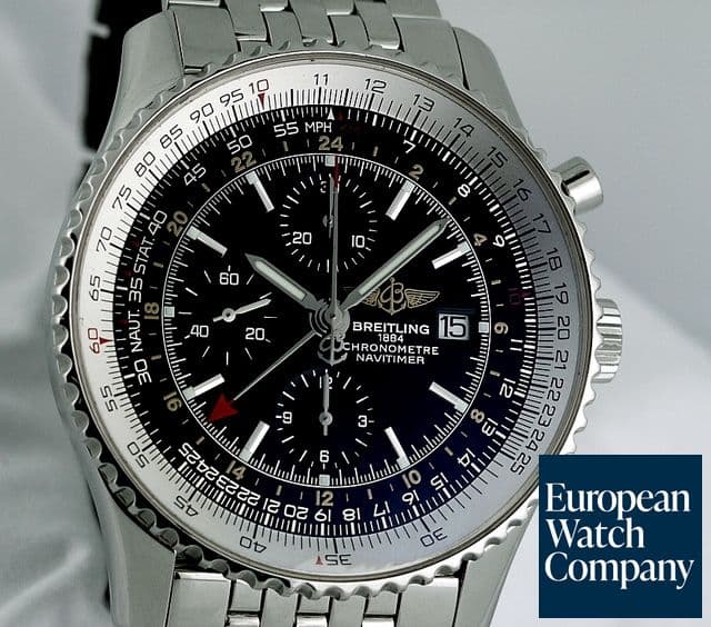 Image of Breitling Navitimer World Black Dial SS/SS