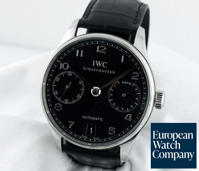 Image of IWC Portugieser 5001 7 Days Steel Black