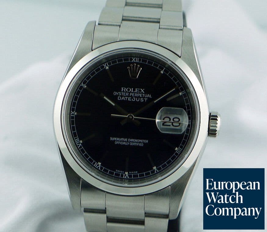 Image of Rolex Datejust Stainless Steel Black Dial
