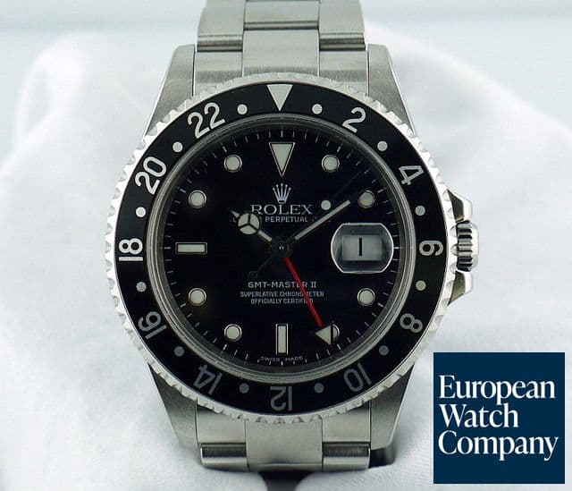 Image of Rolex GMT Master II SS/SS 
Black Y Series (2002)