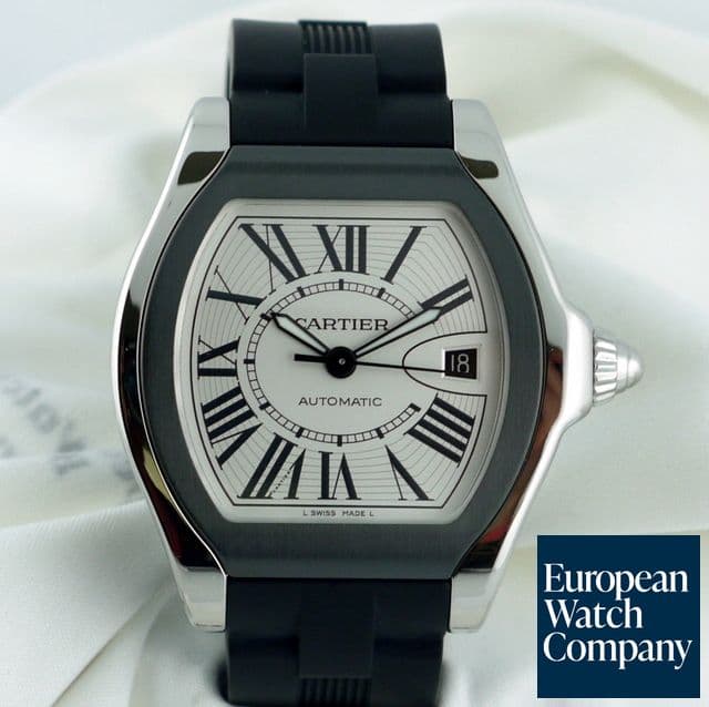 Image of Cartier Roadster "S" Watch SS/Rubber
Silver