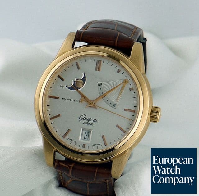 Image of Glashutte Original Senator Moon Power Reserve Yellow Gold