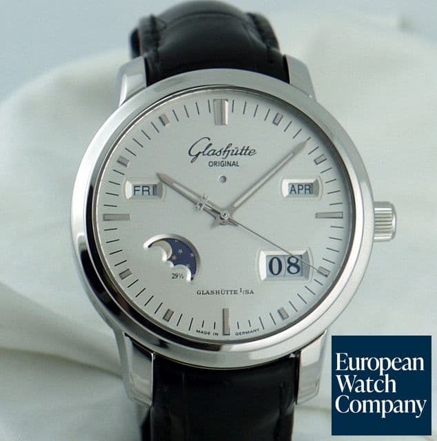 Image of Glashutte Original Senator Perpetual Steel
Silver Dial