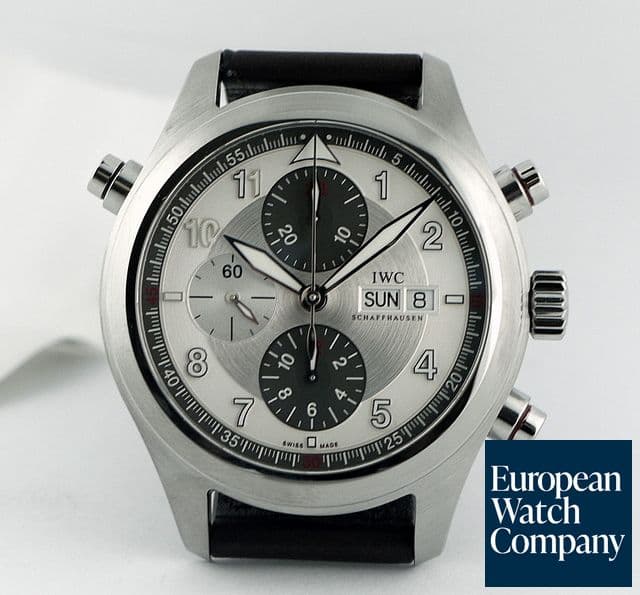 Image of IWC Pilot Spitfire Rattapante SS Panda Dial 44MM