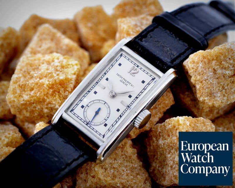 Image of Patek Philippe Tank w/ Faceted Crystal
