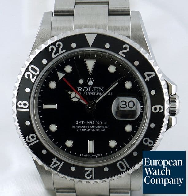 Image of Rolex GMT Master II SS/SS 
Black D Series (2005)