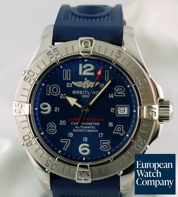 Image of Breitling Super Ocean Pro SS/Blue Rubber
Blue