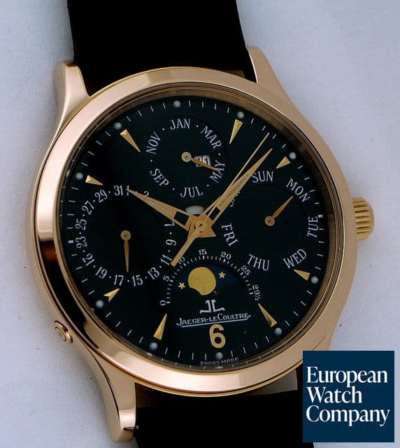 Image of Jaeger LeCoultre Perpetual Rose Gold Black Dial