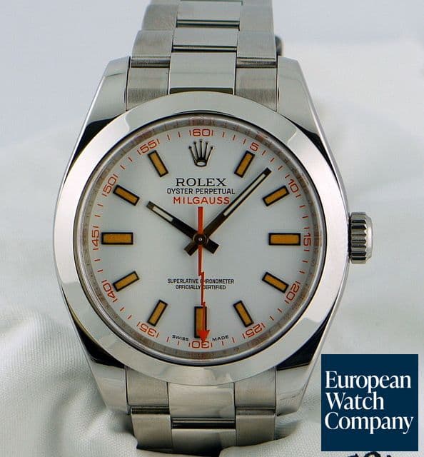 Image of Rolex White Milgauss
SS/SS
White 