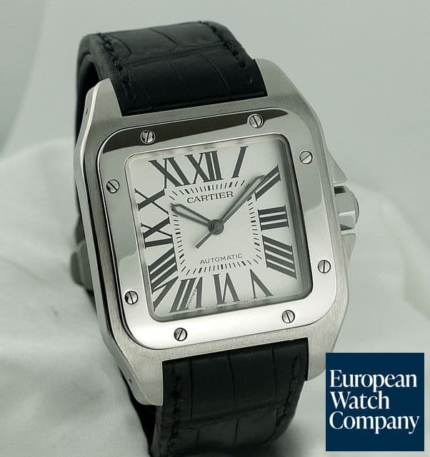 Image of Cartier Santos 100 Steel Large Auto
