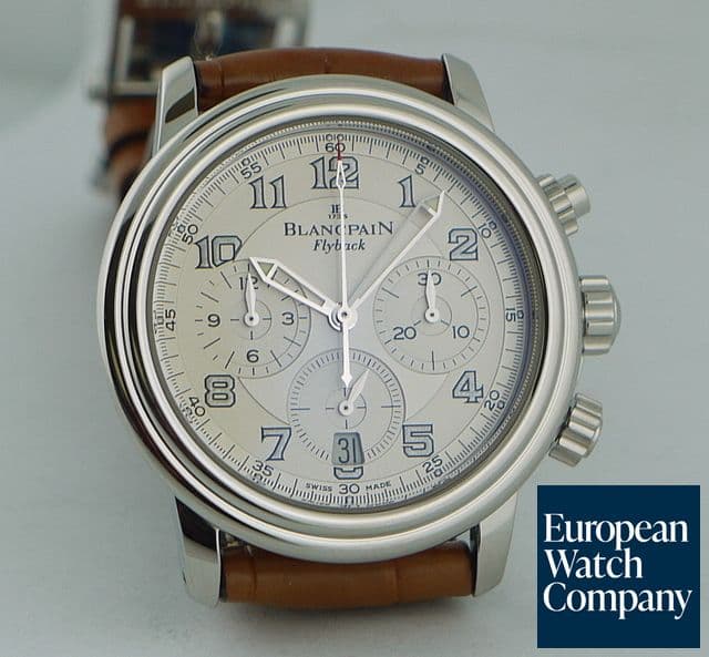 Image of Blancpain Flyback Strap White Dial