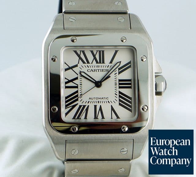 Image of Cartier Santos 100 Steel Large Auto
