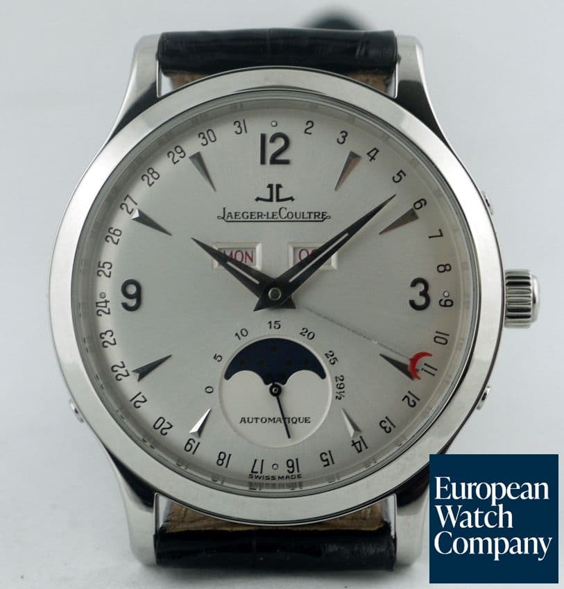 Image of Jaeger LeCoultre Master Moon Steel (red date)