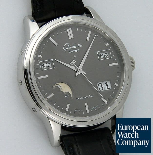 Image of Glashutte Original Senator Perpetual Steel Anthracite 
Dial
