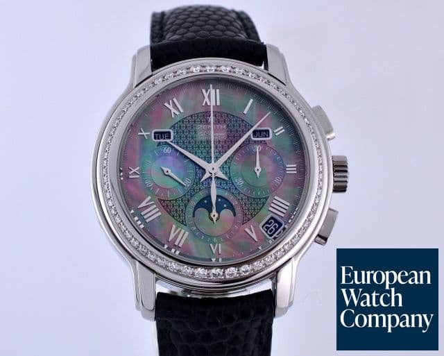 Image of Zenith Ladies Chronomaster Complete Calendar SS MOP Dial 