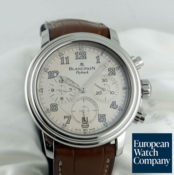 Image of Blancpain Flyback Strap White Dial