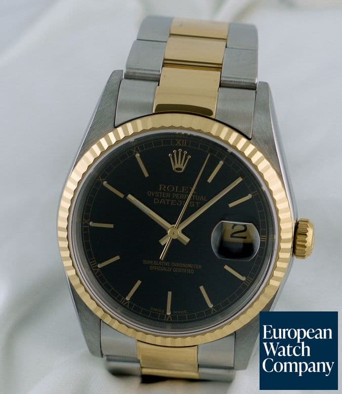 Image of Rolex Datejust 2T 
Black Dial
Oyster