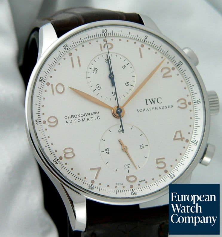 Image of IWC Portugieser Chronoograph Steel White Dial 