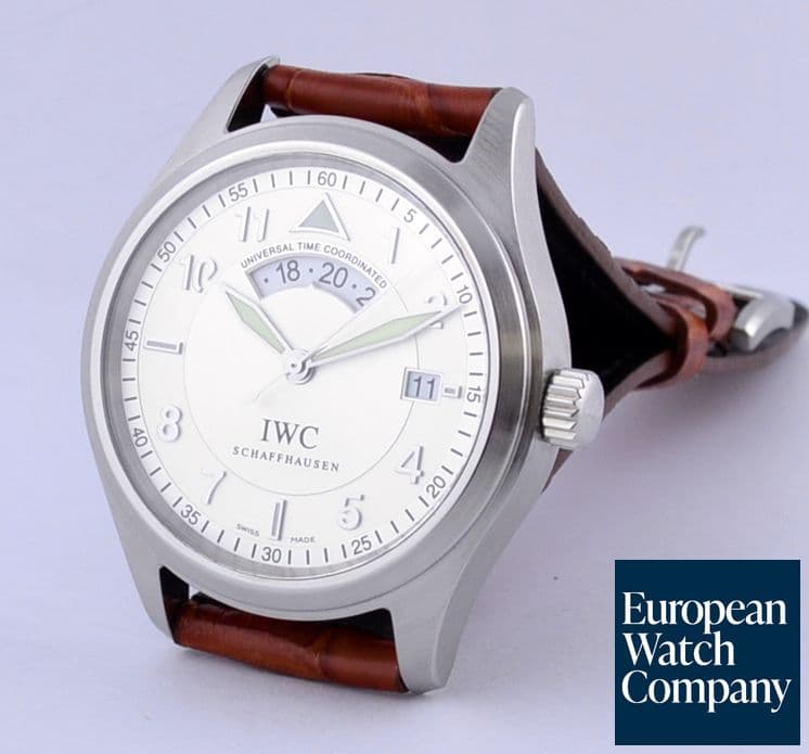 Image of IWC UTC Spitfire SS White dial 
