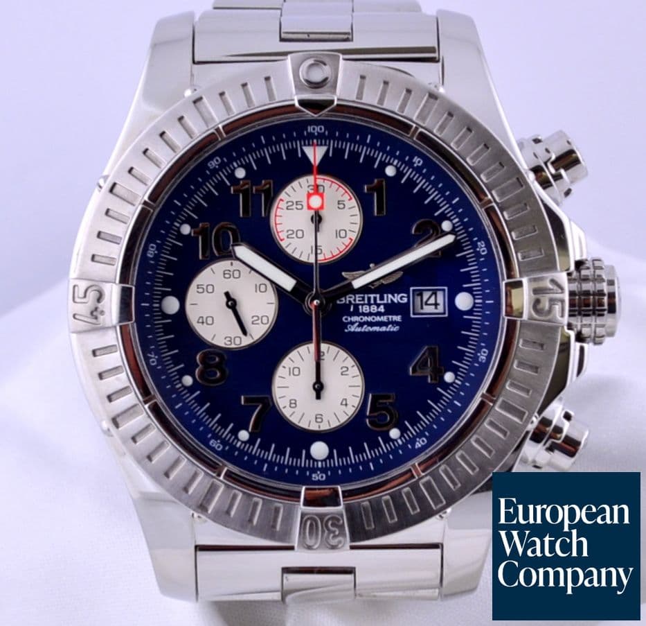 Image of Breitling Aeromarine Super Avenger SS/SS Blue 