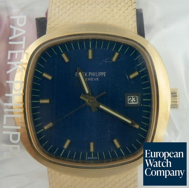 Image of Patek Philippe 3587 YG Jumbo Beta 21 Quartz Blue Dial