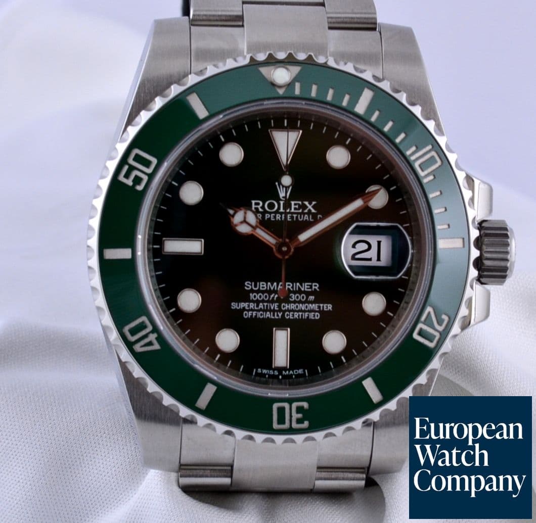 Image of Rolex Submariner Steel
Green Ceramic Bezel (G Series 2011)
