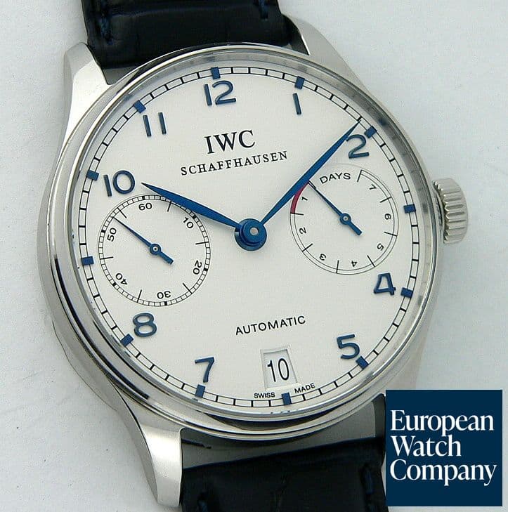 Image of IWC Portugieser 5001 7 Days Steel White