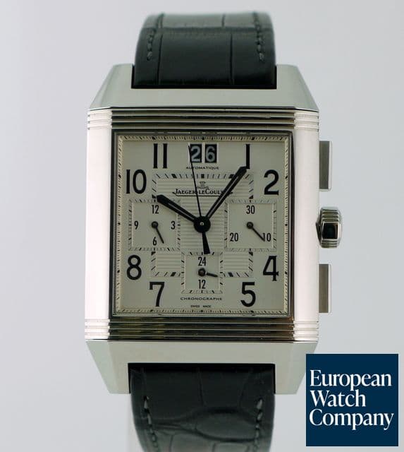Image of Jaeger LeCoultre Reverso Squadra Chrono GMT Steel NEW