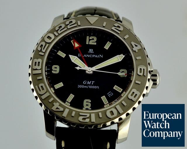 Image of Blancpain Fifty Fathoms Air Command GMT SS Black Dial 40MM