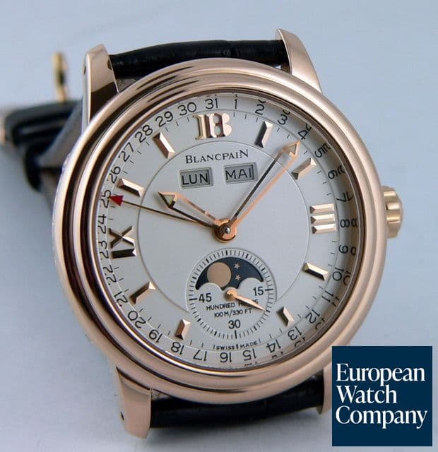 Image of Blancpain Triple Date (French Calendar) Rose Gold LIMITED 