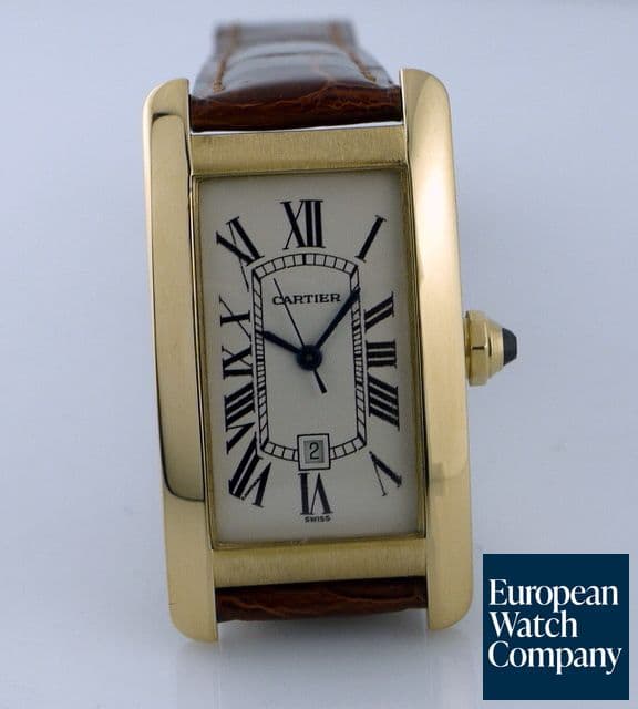 Image of Cartier American Tank Mid Size 18K YG