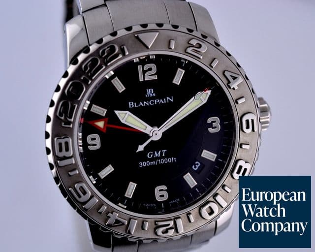 Image of Blancpain Fifty Fathoms Air Command GMT SS/SS Black Dial 40MM