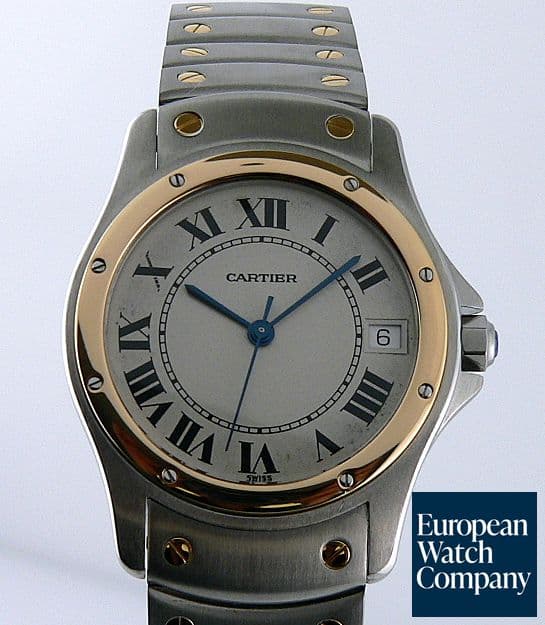 Image of Cartier Santos Ronde Gold & Steel Auto