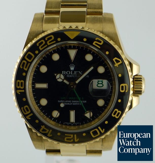 Image of Rolex GMT Master II YG/YG
Black 