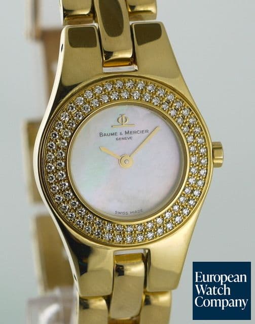 Image of Baume & Mercier Linea YG/YG MOP Dial with Diamond