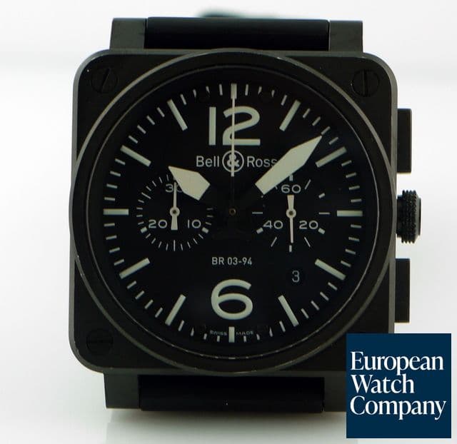 Image of Bell & Ross BR 03-94 Chronograph 
Automatic Steel PVD Carbon Coating