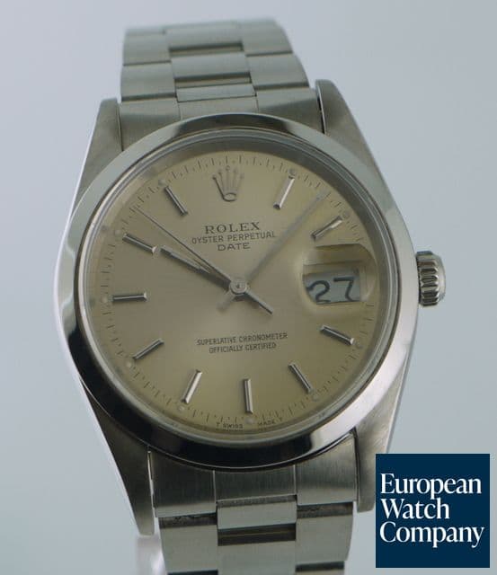 Image of Rolex Date Silver Dial SS/SS