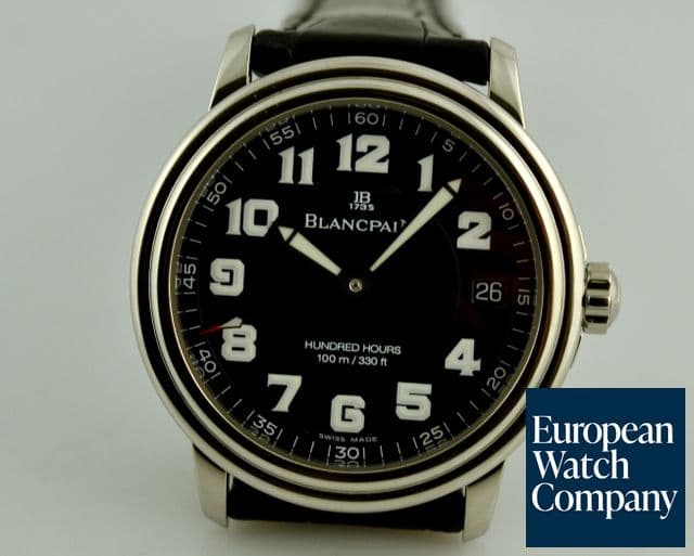 Image of Blancpain Military Black Dial 38MM SS 100HR Movement