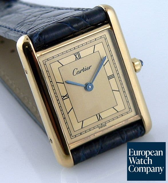 Image of Cartier Must 21 
Gold Roman Numerals