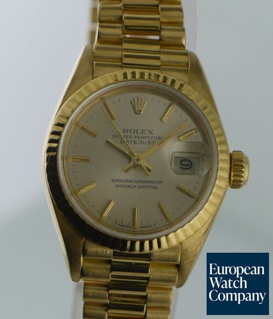 Image of Rolex Datejust President Ladies 18K YG 