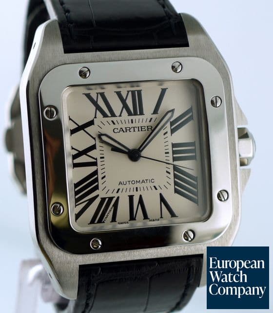 Image of Cartier Santos 100 Steel Large Automatic
