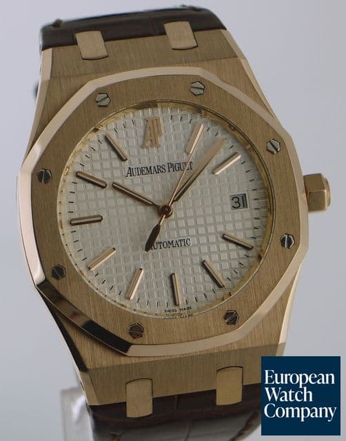 Image of Audemars Piguet Royal Oak Jumbo 15300 Rose White  