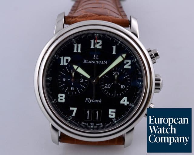 Image of Blancpain Flyback Chronograph Big Date SS Black Dial 40MM