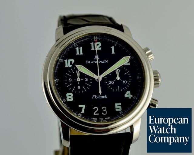 Image of Blancpain Flyback Chronograph Big Date SS Black Dial 40MM