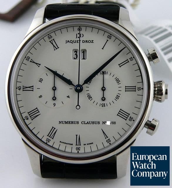 Image of Jaquet Droz Chrongrapho Grande Date 18K WG Ivory Dial