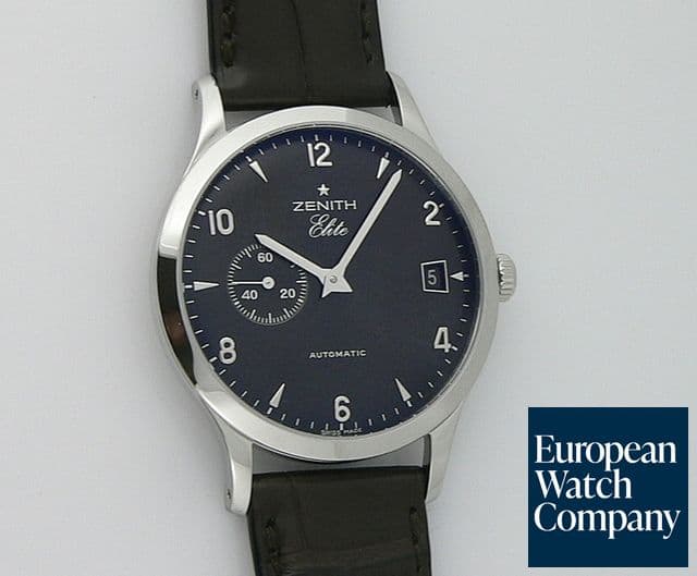 Image of Zenith Class Elite Steel Round
Brown Dial