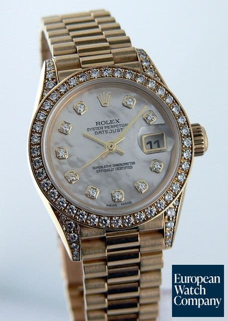 Image of Rolex Datejust, Ladies
YG/YG President Bracelet