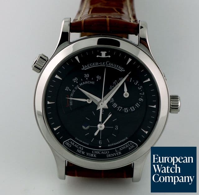 Image of Jaeger LeCoultre Master Geographic SS Black 