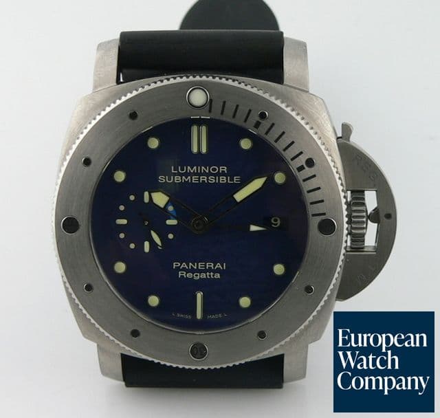 Image of Panerai Luminor Submersible Regatta 3 Day GMT
Blue Dial
